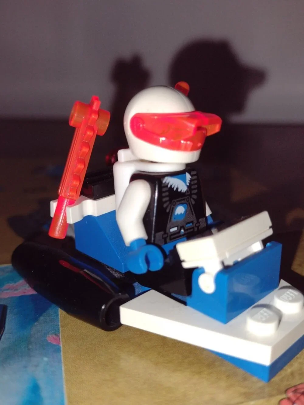 Lego Like New Ice Planet Scooter and Minifig with Instructions